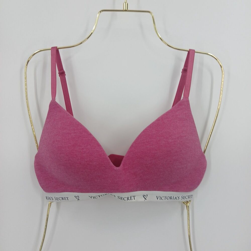 Victoria's Secret T Shirt Bra Womens 32C Pink Summer